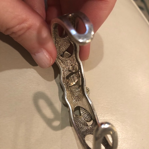 Vintage Opal sterling silver cuff - Picture 5 of 9